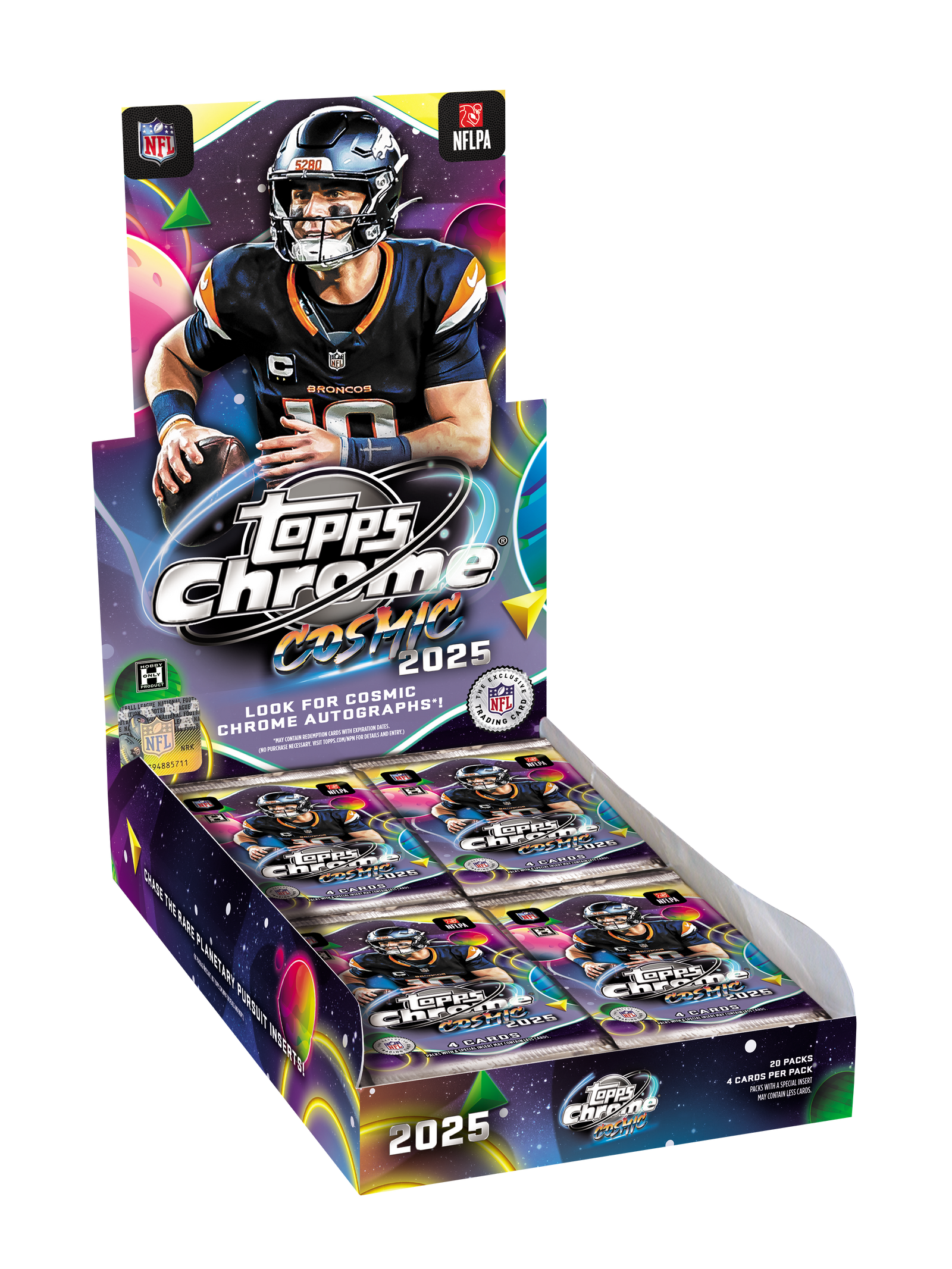 2025 Topps Chrome Cosmic Football Hobby Box