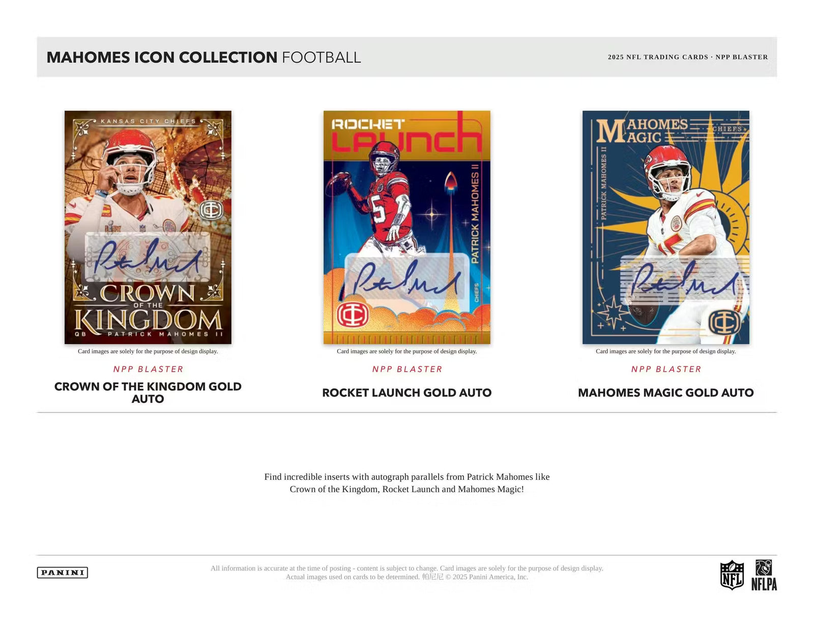 2025 Panini Mahomes Icon Collection Football 6-Pack Blaster Box