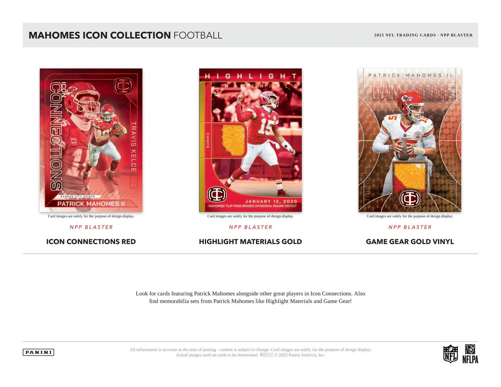 2025 Panini Mahomes Icon Collection Football 6-Pack Blaster Box