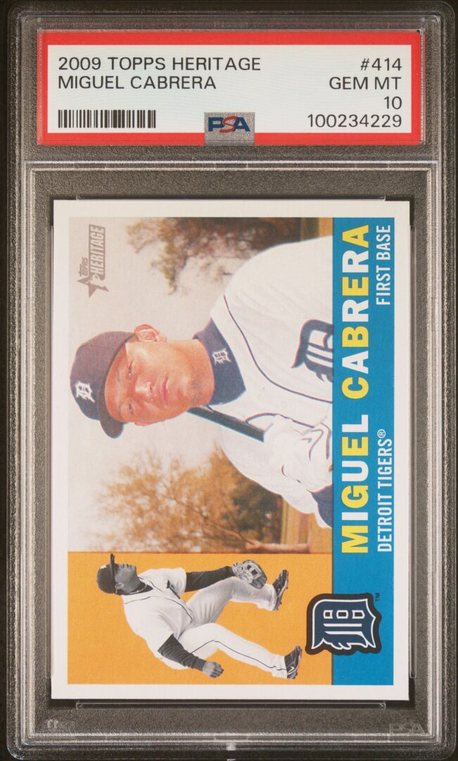 2009 Topps Heritage Miguel Cabrera PSA 10 #414