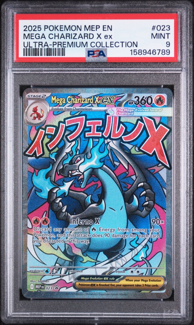 2025 Pokemon Mega Charizard X Ex Ultra-premium Collection PSA 9 #023
