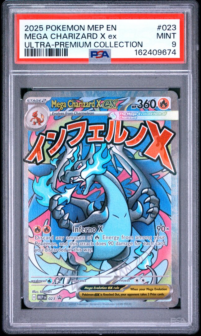 2025 Pokemon Mega Charizard X Ex Ultra-premium Collection PSA 9 #023