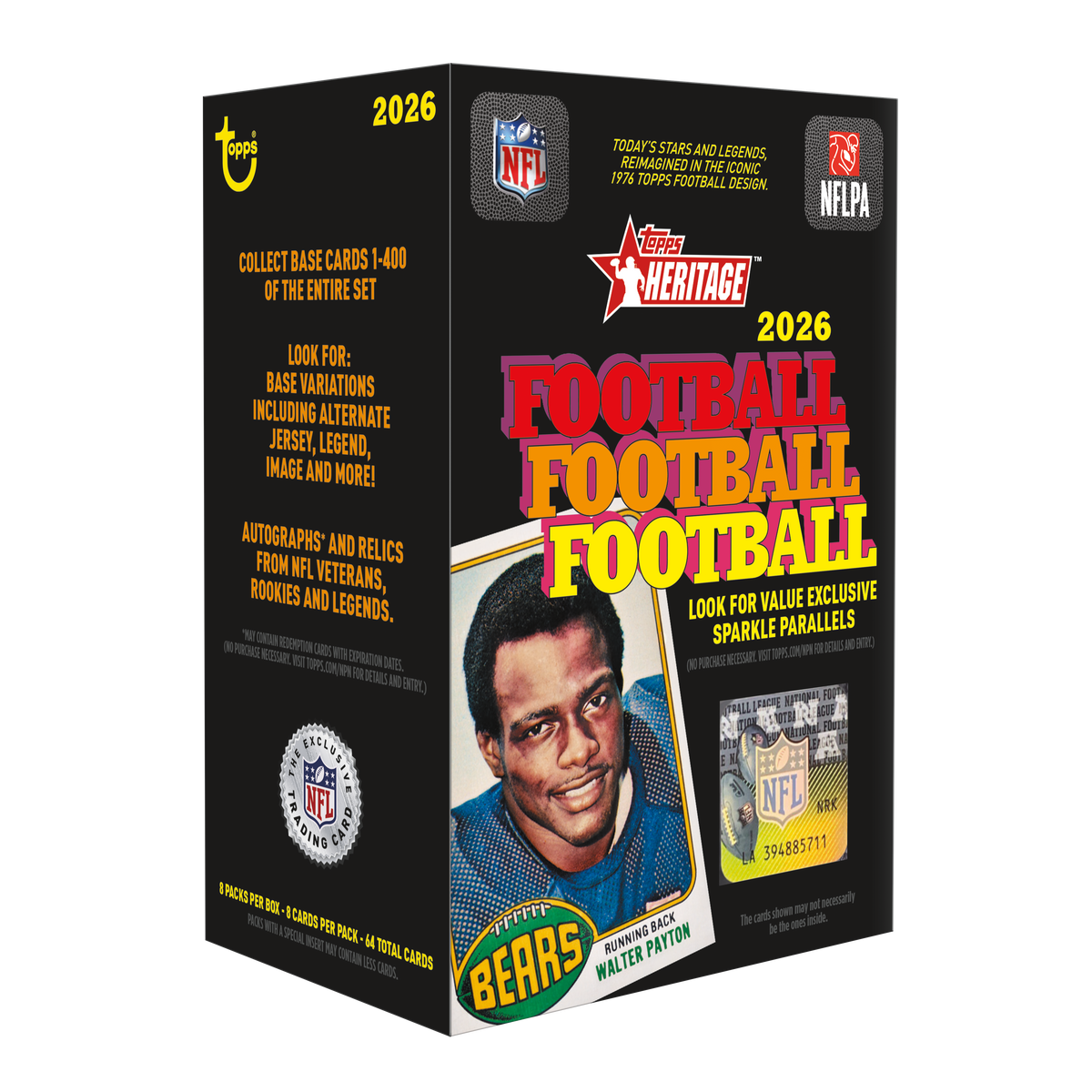 2026 Topps Heritage Football Value Box
