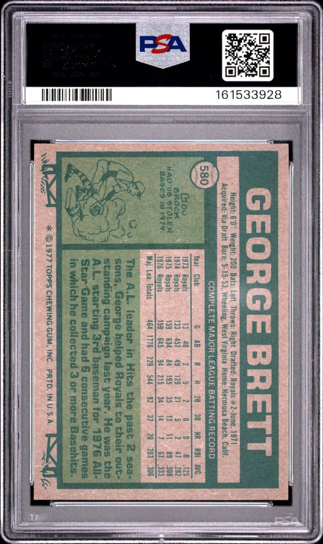 1977 Topps George Brett PSA 7 #580