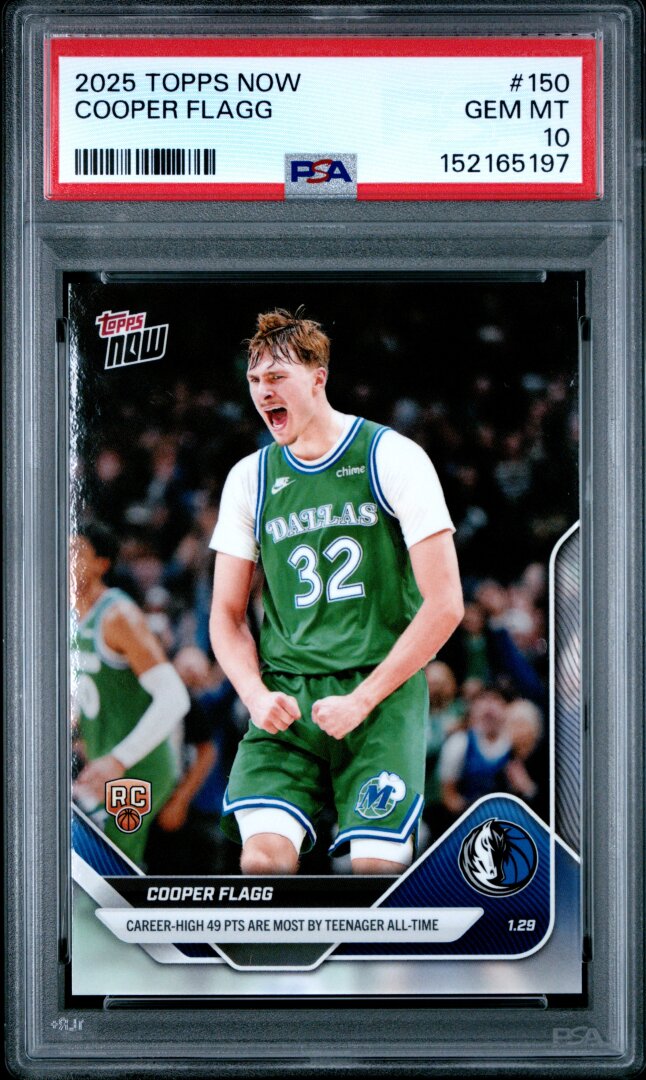 2025 Topps Now Cooper Flagg RC PSA 10 #150