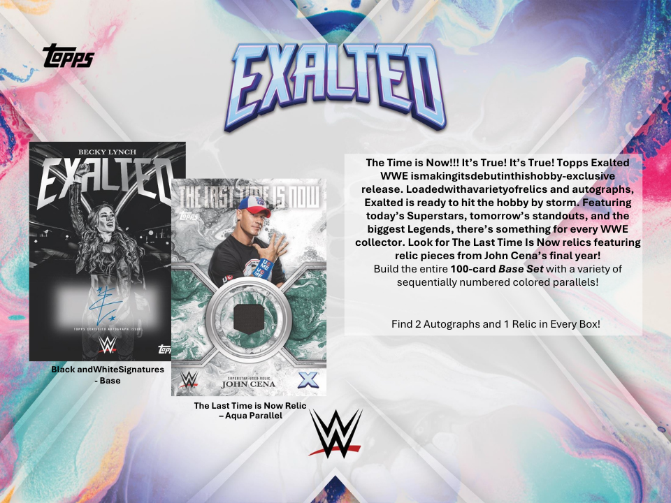 2025 WWE Exalted Hobby Box