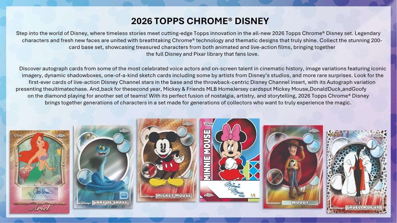 2026 Topps Chrome Disney Value Box