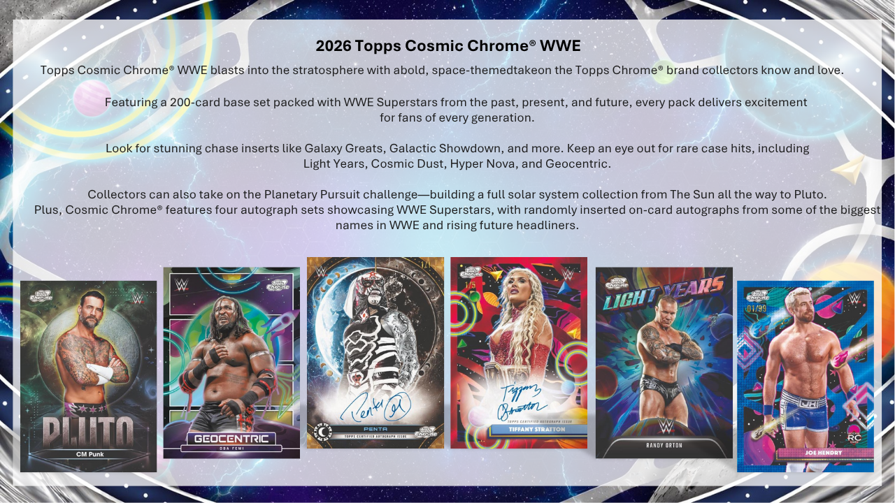 2026 Topps Cosmic Chrome WWE Hobby Box
