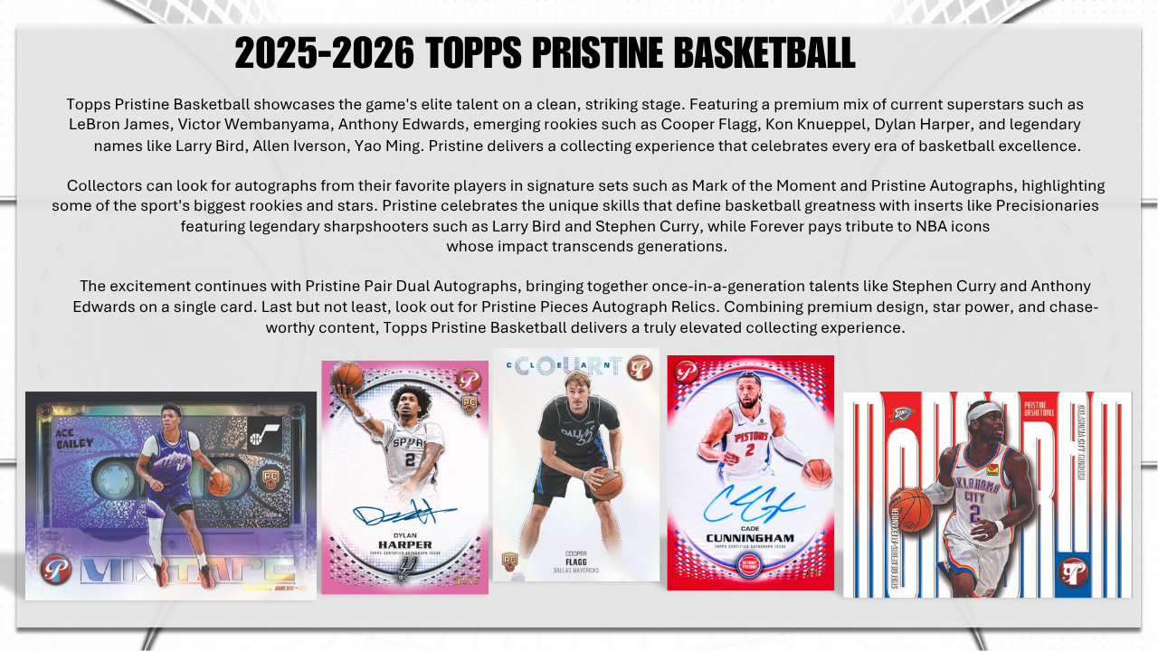2025-26 Topps Pristine Basketball Hobby Box