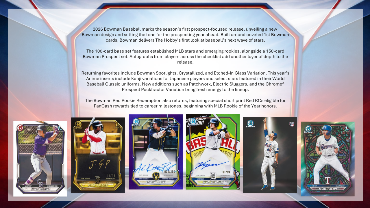 2026 Bowman Baseball Value Box