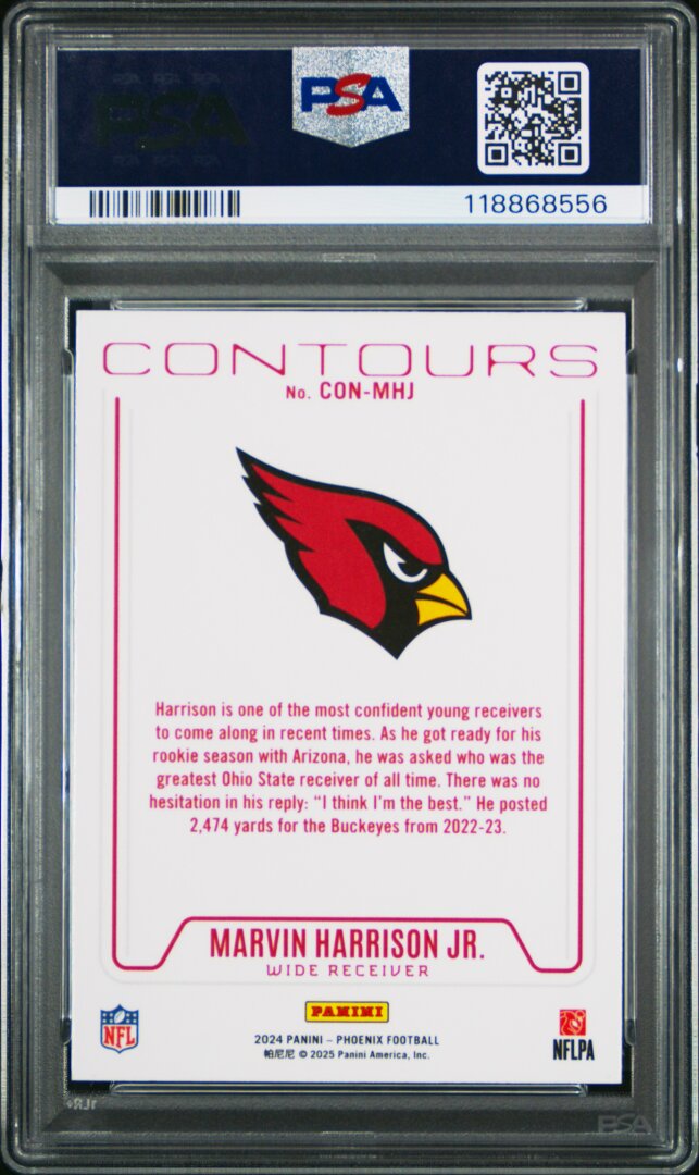 2024 Panini Phoenix Marvin Harrison Jr. Contours PSA 7 #CONMHJ