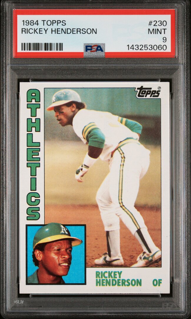 1984 Topps Rickey Henderson PSA 9 #230