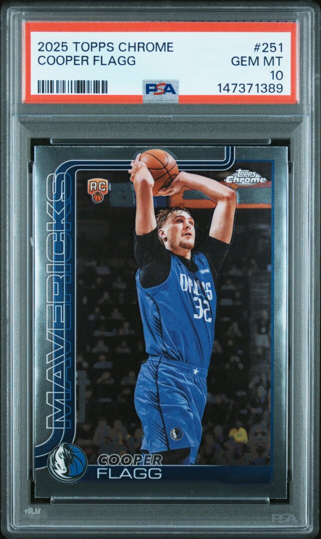 2025 Topps Chrome Cooper Flagg RC PSA 10 #251