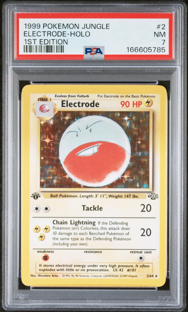 1999 Pokemon Jungle Electrode-Holo 1st Edition #2 PSA 7