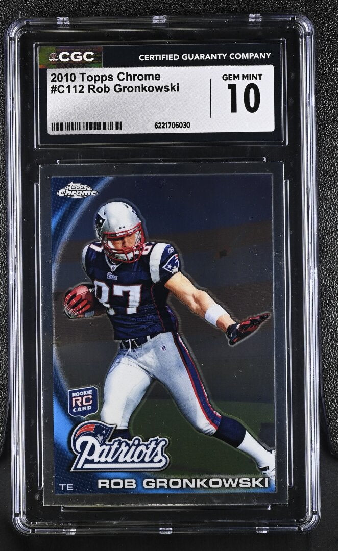 2010 Chrome Rob Gronkowski RC #C112 CGC 10