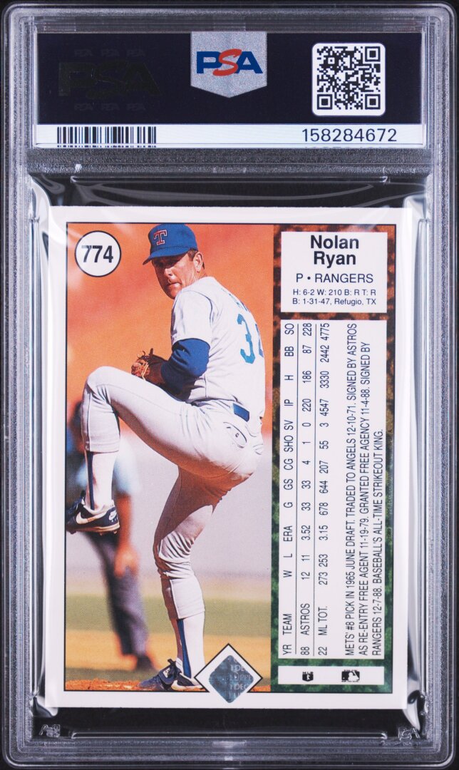 1989 Upper Deck Nolan Ryan PSA 7 #774