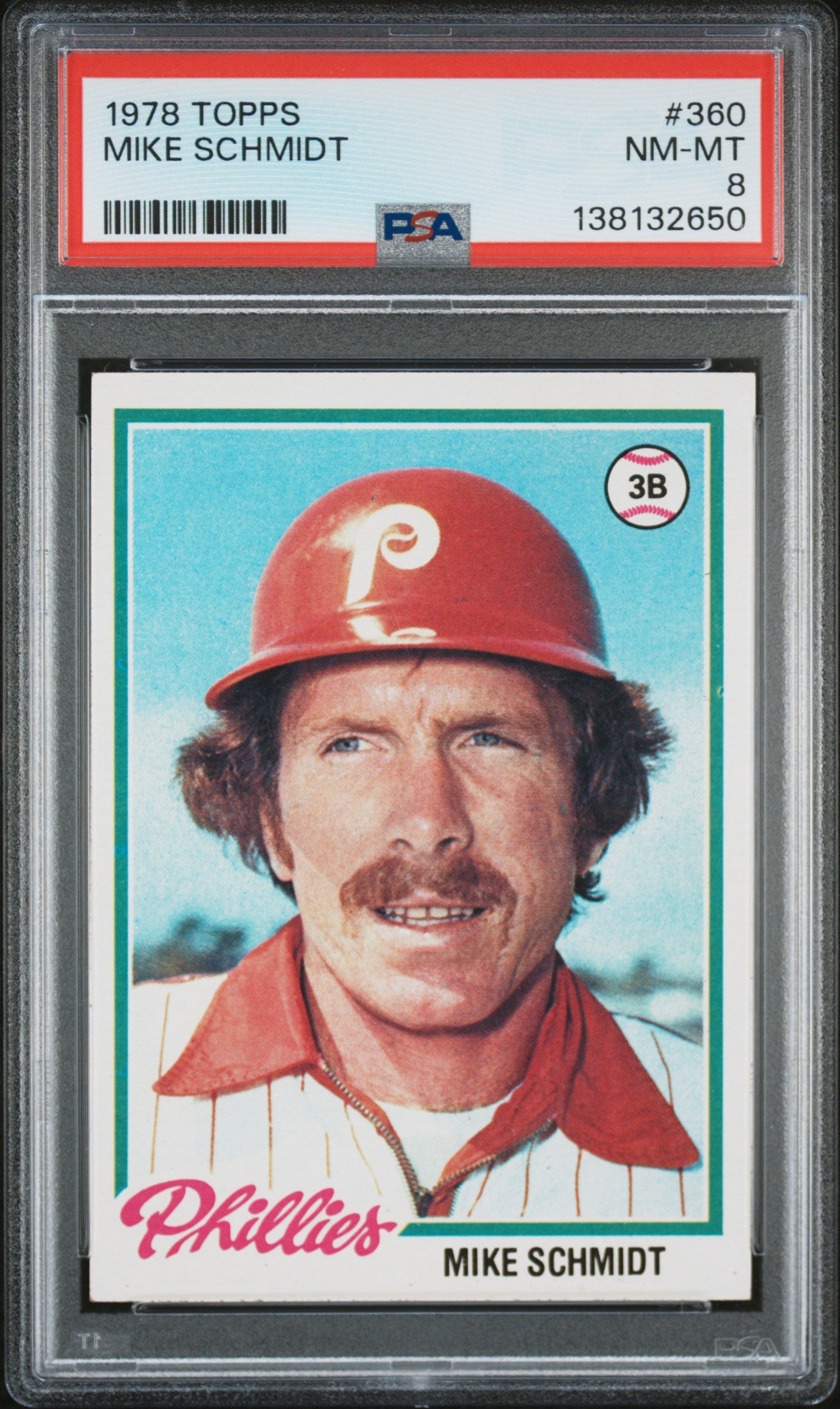 1978 Topps 360 Mike Schmidt PSA 8