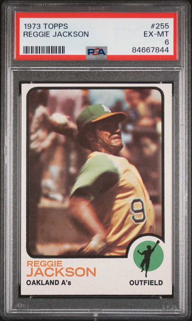 1973 Topps #255 Reggie Jackson PSA 6
