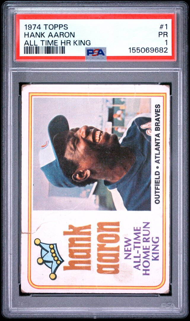 1974 Topps #1 Hank Aaron All Time HR King PSA 1