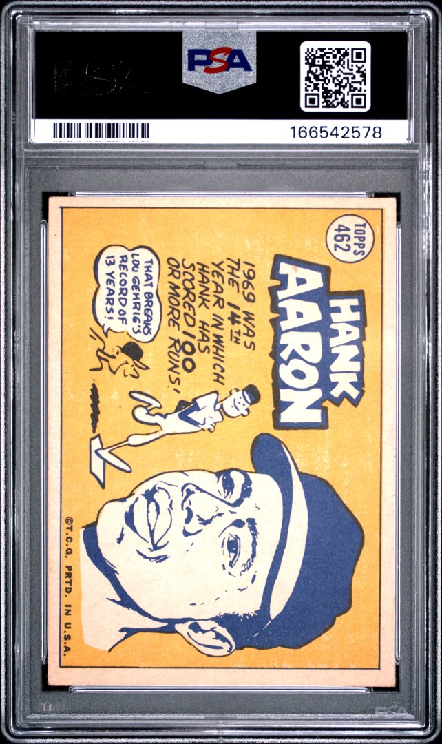 1970 Topps Hank Aaron PSA 3 #462