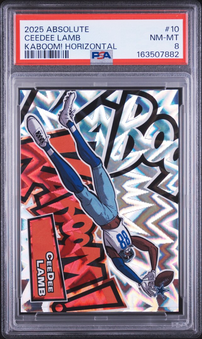 2025 Panini Absolute Kaboom! Horizontal Ceedee Lamb PSA 8 #10