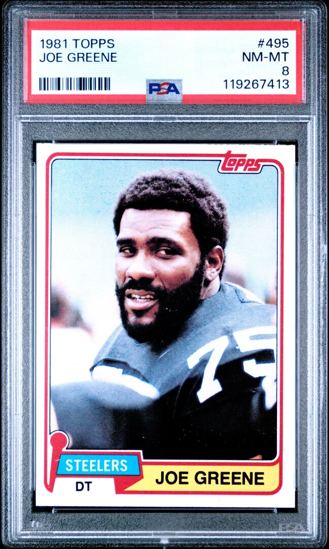 1981 Topps Joe Greene PSA 8 #495