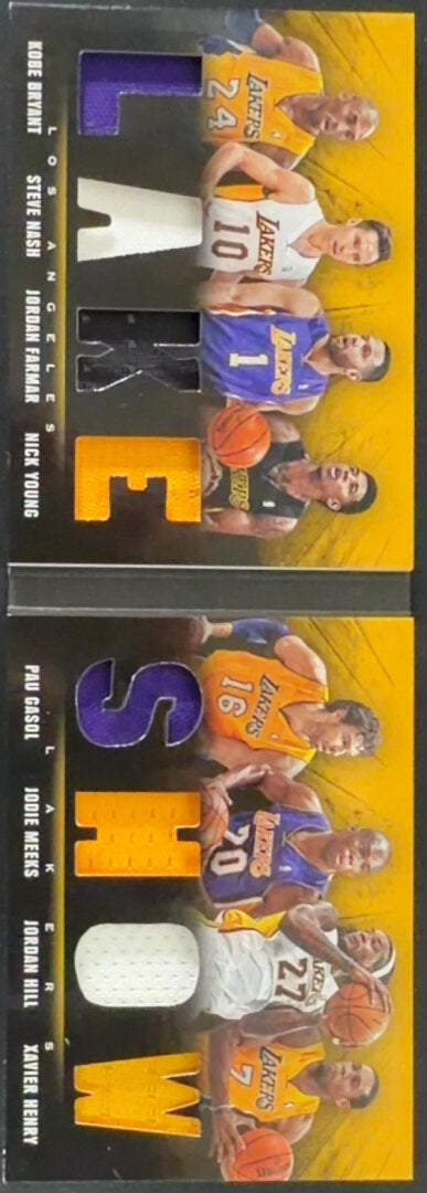 2013-14 Panini Preferred Lakers Connections Quad Relic /199