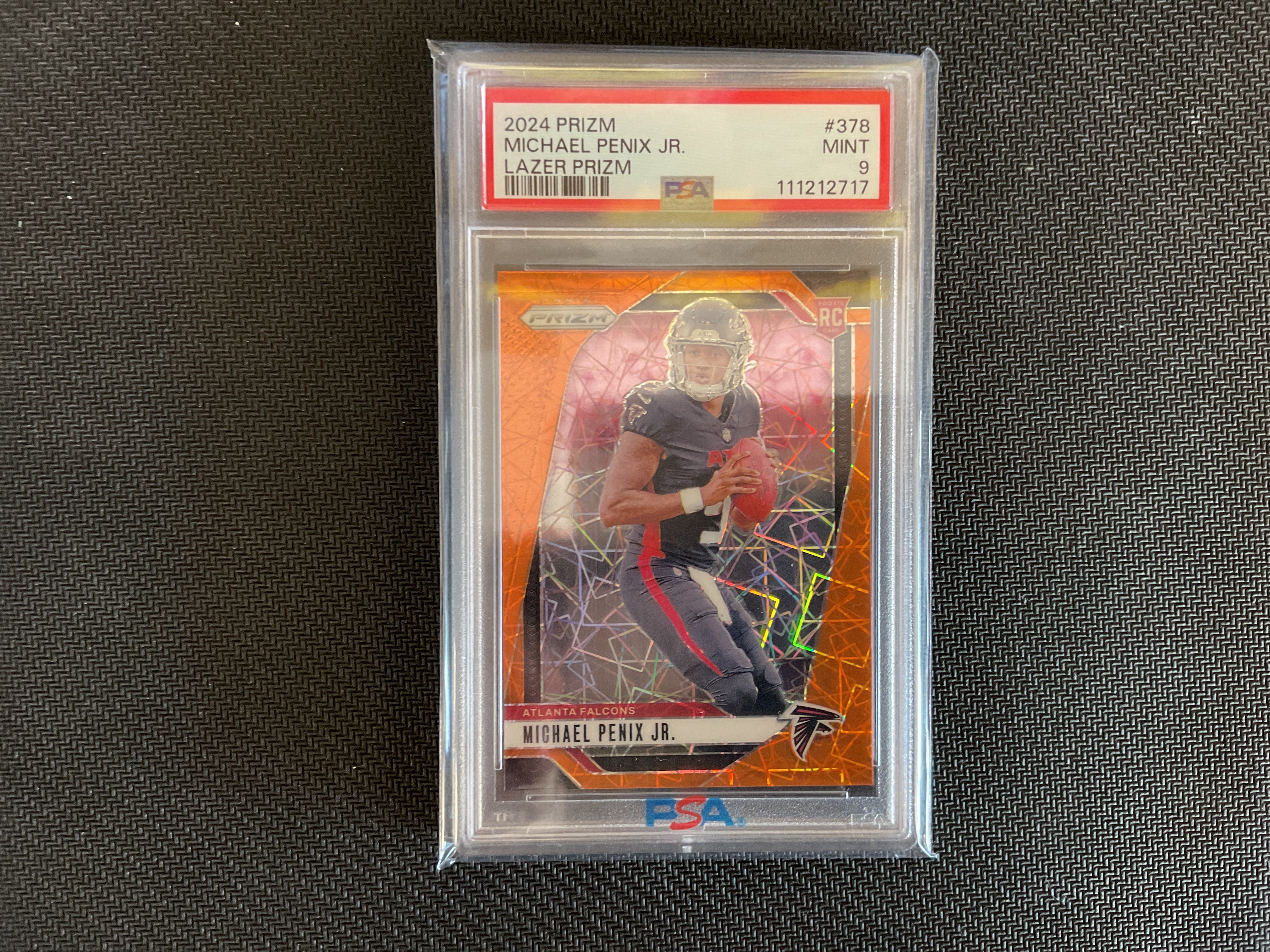 2024 PRIZM - Michael Penix Jr. Lazer Prizm #378 PSA 9
