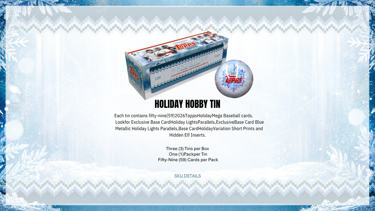 2026 Topps Holiday Baseball Advent Calendar