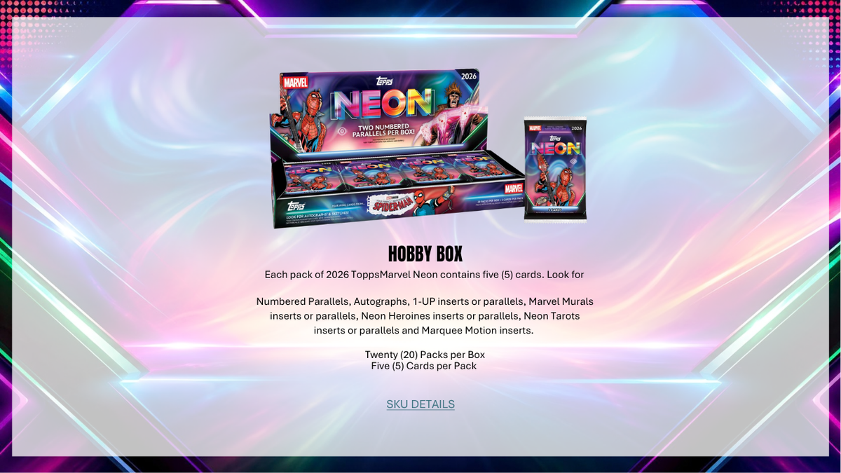 2026 Topps Neon Marvel Mega Box