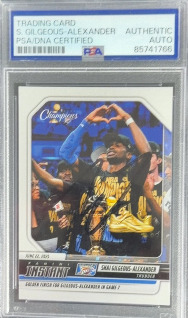 2024-25 Panini Instant Shai Gilgeous-Alexander Autograph PSA/DNA Certified