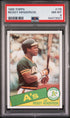 1985 Topps Rickey Henderson PSA 8 #115