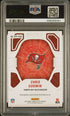 2024 Panini Donruss Elite Back to the Future Signatures card features Chris Godwin's autograph PSA 10