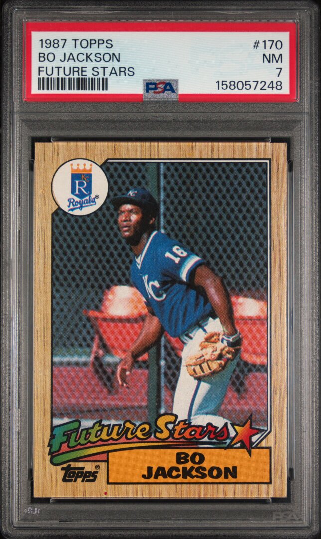 1987 Topps #170 Bo Jackson Future Stars PSA 7