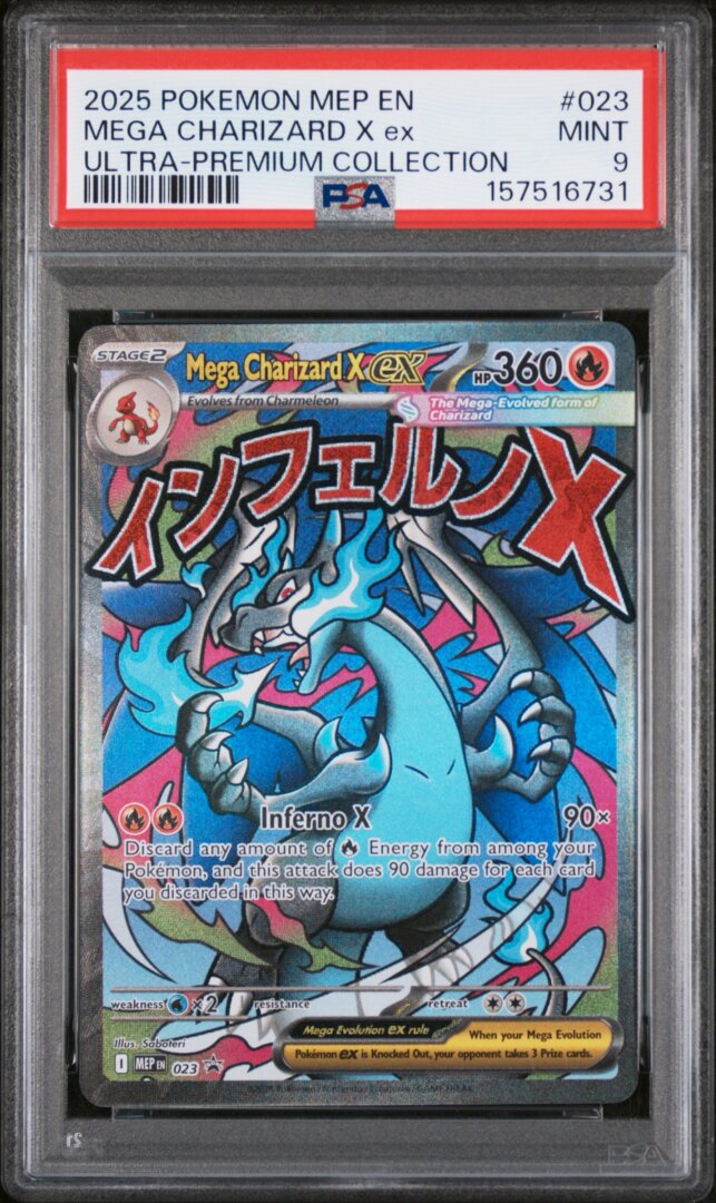 2025 Pokemon Mega Charizard X Ex Ultra-premium Collection PSA 9 #023