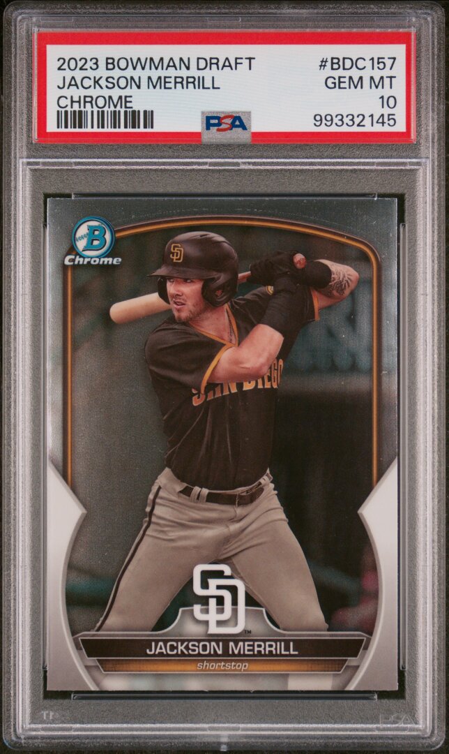 2023 Bowman Draft Chrome Jackson Merrill PSA 10 #BDC157