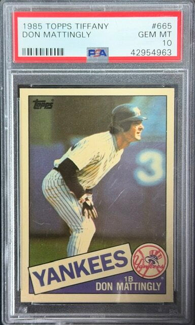 1985 Topps Tiffany #665 Don Mattingly PSA 10