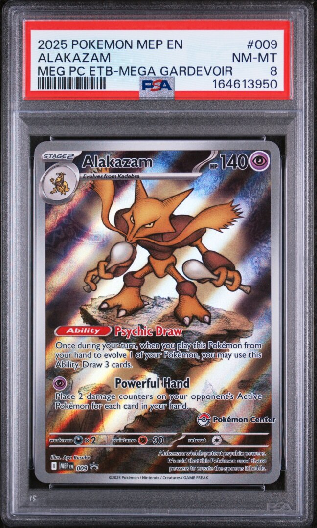 2025 Pokemon Alakazam Meg Pc Etb-mega Gardevoir PSA 8 #009