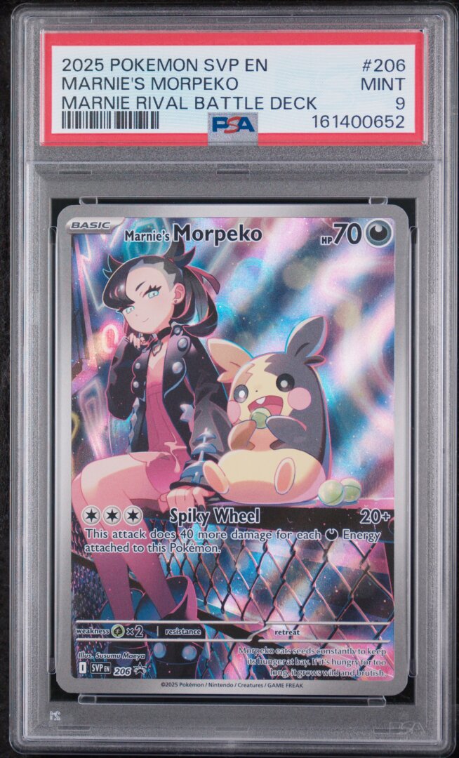 2025 Pokemon SVP Promo Marnie's Morpeko Marnie Rival Battle Deck PSA 9 #206