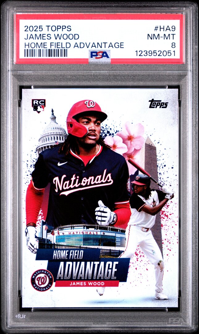 2025 Topps Home Field Advantage James Wood PSA 8 #HA9