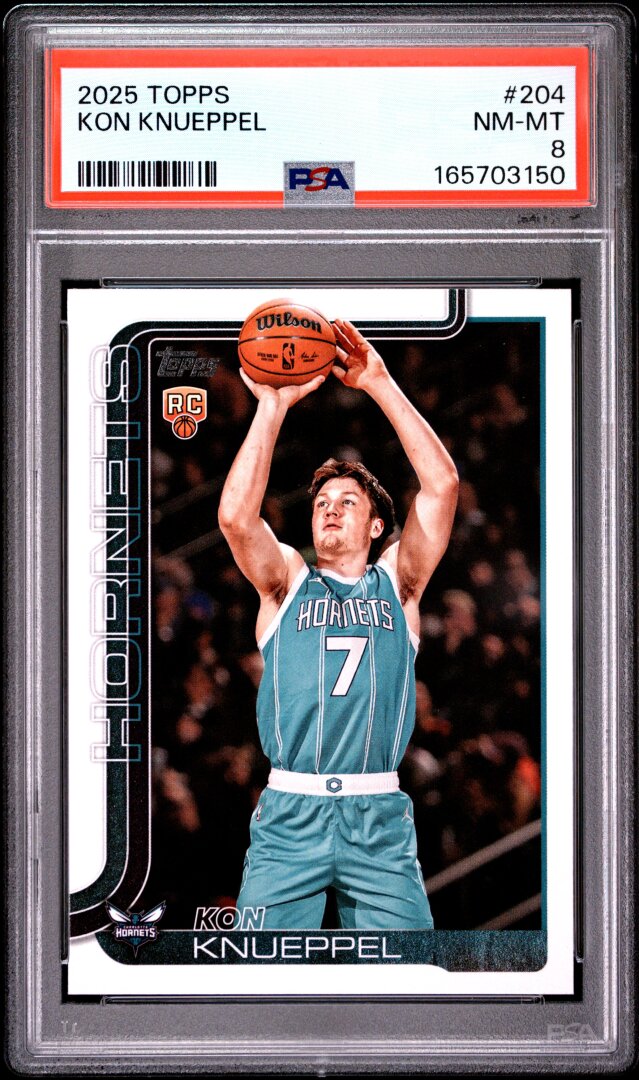 2025 Topps Kon Knueppel RC PSA 8 #204