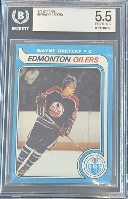 1979-80 Topps #18 Wayne Gretzky RC BGS 5.5