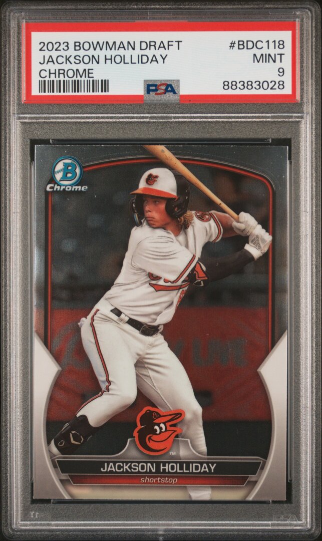 2023 Bowman Draft Jackson Holliday Chrome PSA 9 #BDC118