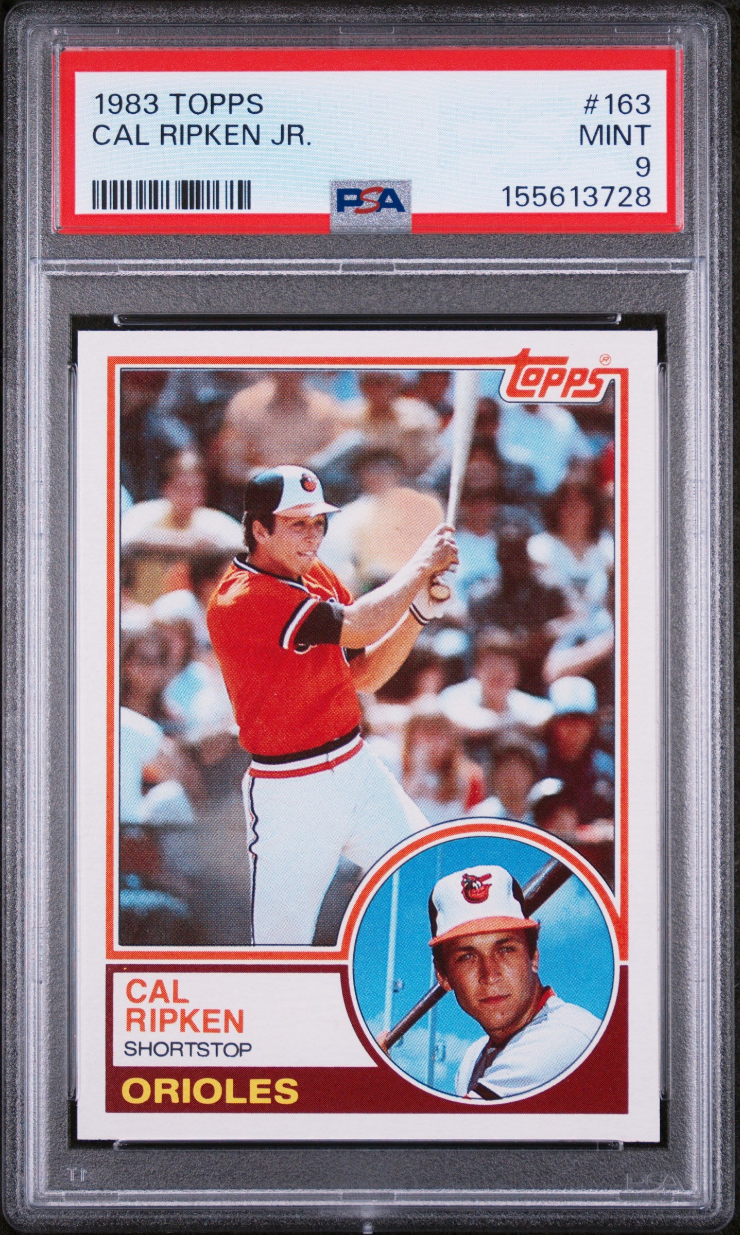 1983 TOPPS 163 CAL RIPKEN JR. PSA 9 - front