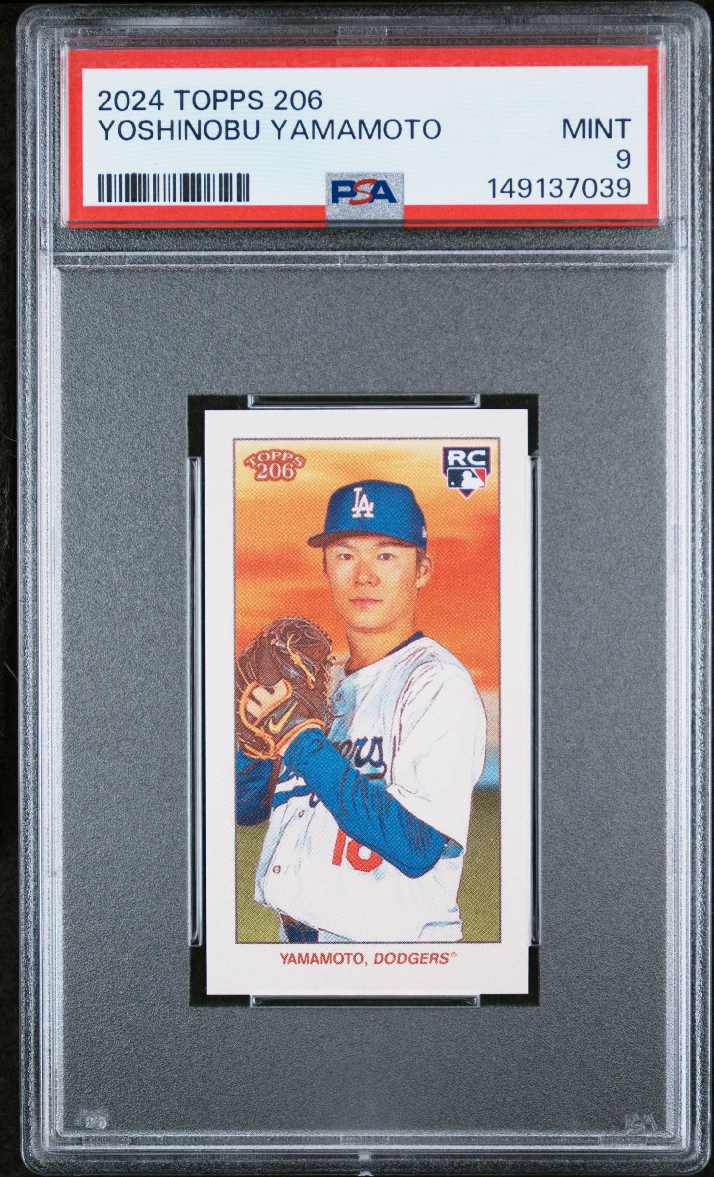 2024 Topps 206 Yoshinobu Yamamoto PSA 9