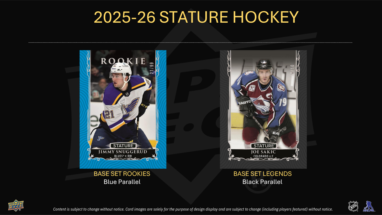 2025-26 Upper Deck Stature Hockey Hobby Box (Pricing In Store Only)