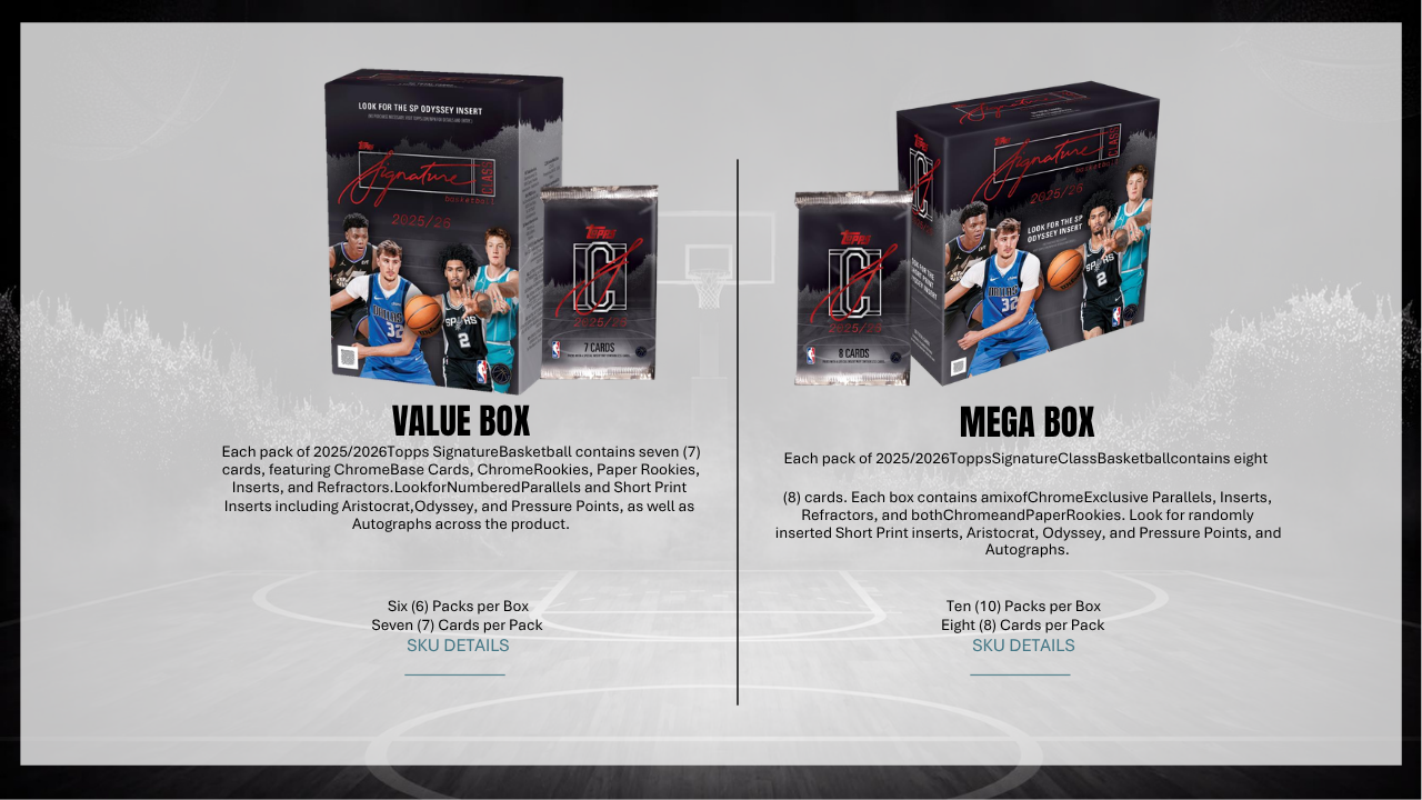 2025-26 NBA Signature Class Basketball Value Box