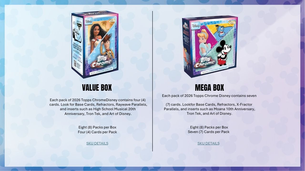 2026 Topps Chrome Disney Hobby Box