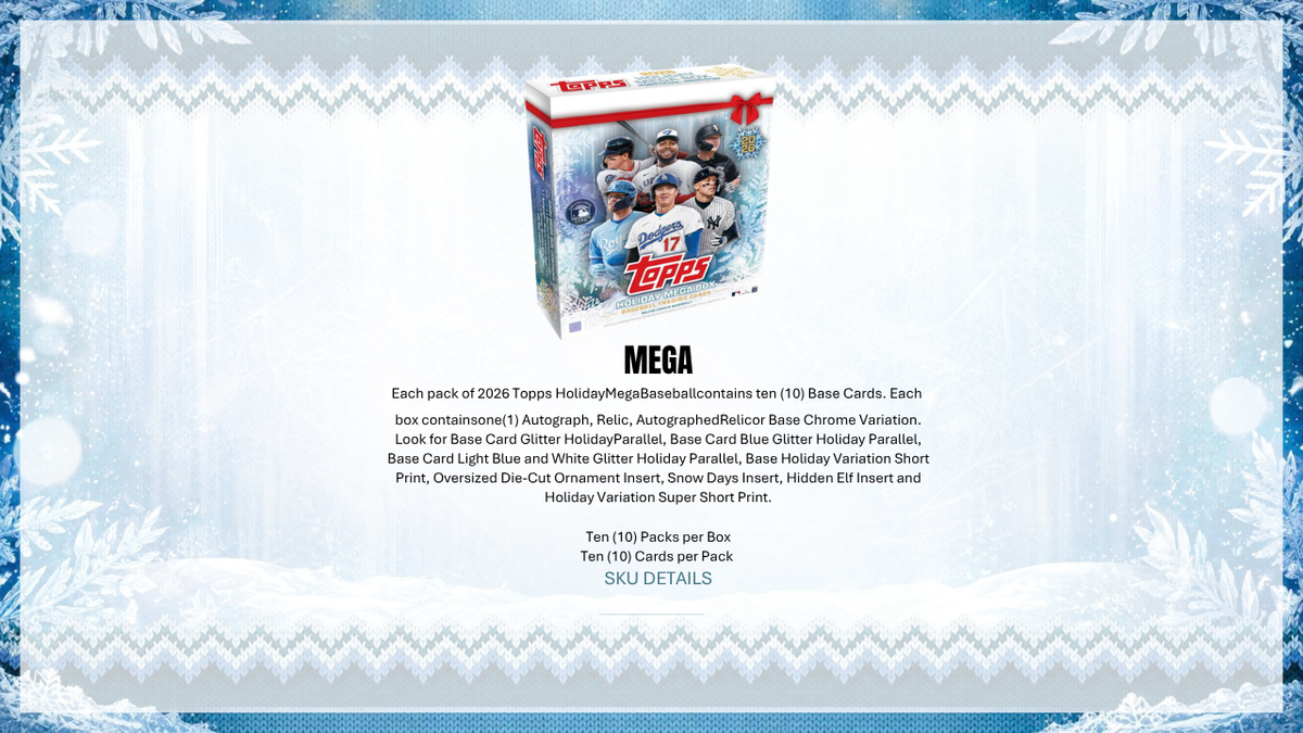2026 Topps Holiday Baseball Advent Calendar