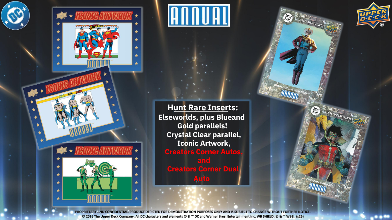 2024/25 Upper Deck DC Annual Hobby Box (Pricing In Store Only)